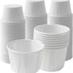 Paper Souffle Cups 3/4 oz (0.75 oz) (250 Pack) – Small Disposable Medicine Cups & Portion Cups for Medication, Pills, Condiments, Food Tasting & Sample Serving