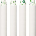 [600 Pack] Paper Cups, 3oz Disposable Bathroom Cups, Mouthwash Cups, Cold Disposable Drinking Cup for Party, Picnic, BBQ, Travel, and Event, Green Floral