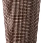 [85 SET] 16 oz Disposable Coffee Cups, Insulated Ripple Double-Walled Paper Cups with Lids, Brown Geometric, Drinking Cups for Tea Hot Chocolate Drinks To go coffee cups